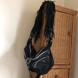 Nunoo Black Leather Hobo Bag